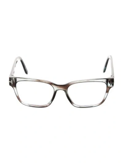 Pre-owned Tom Ford Square Eyeglasses In Brown