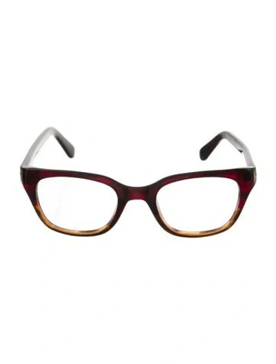 Pre-owned Tom Ford Square Eyeglasses In Brown
