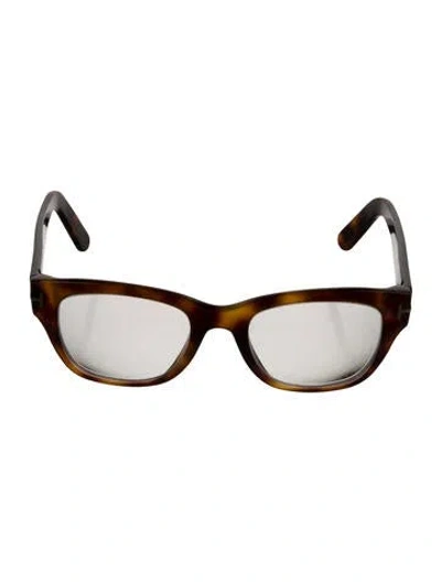 Pre-owned Tom Ford Square Eyeglasses In Brown