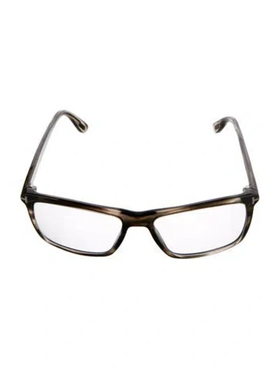 Pre-owned Tom Ford Square Eyeglasses In Brown