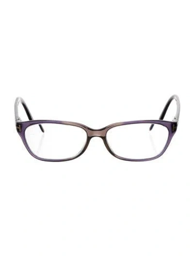 Pre-owned Tom Ford Square Eyeglasses In Brown