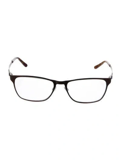 Pre-owned Tom Ford Square Eyeglasses In Brown