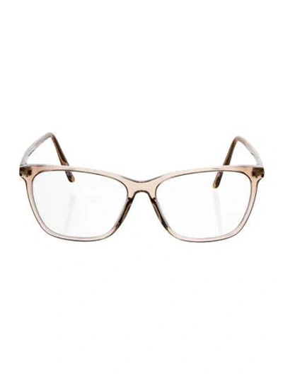 Pre-owned Tom Ford Square Eyeglasses In Brown