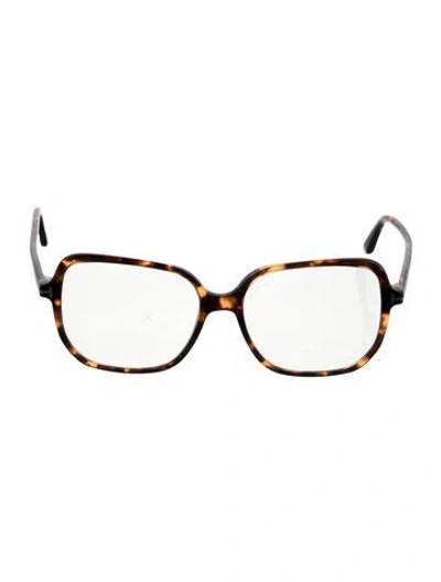 Pre-owned Tom Ford Square Eyeglasses In Brown