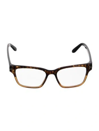 Pre-owned Tom Ford Square Eyeglasses In Brown