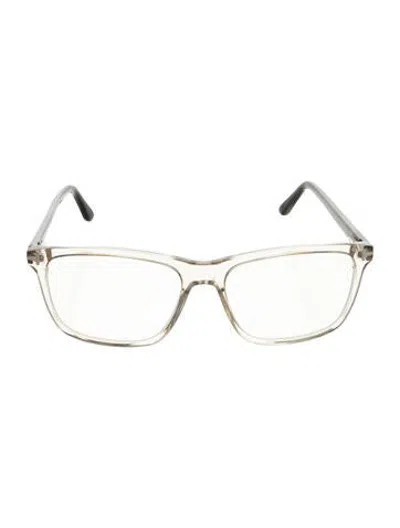 Pre-owned Tom Ford Square Eyeglasses In Clear