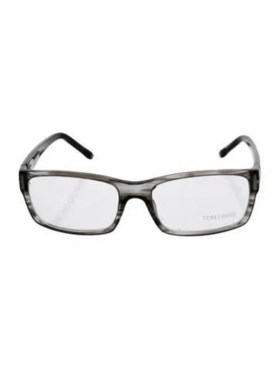 Pre-owned Tom Ford Square Eyeglasses In Gray