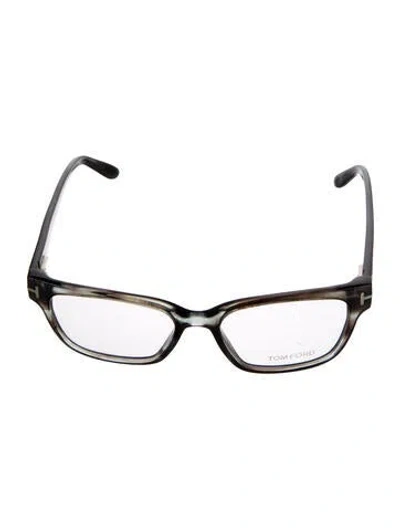 Pre-owned Tom Ford Square Eyeglasses In Gray