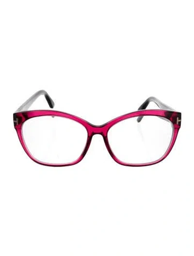 Pre-owned Tom Ford Square Eyeglasses In Pink