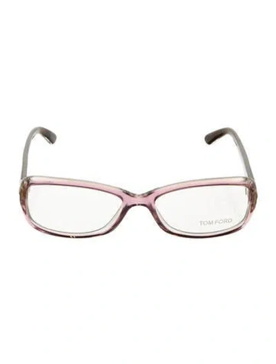 Pre-owned Tom Ford Square Eyeglasses In Purple