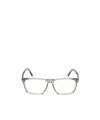 Tom Ford Square Flat Mirror In Grey/t Logo/blue Block