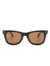 Tom Ford Square-frame Clip-on Glasses In Black