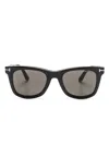 Tom Ford Square-frame Clip-on Glasses In Black