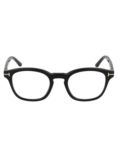 Tom Ford Square Frame Glasses In 01v