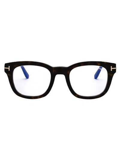 Tom Ford Square Frame Glasses In Black