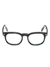 Tom Ford 50mm Square Blue Light Blocking Glasses In Black