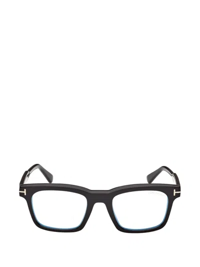 Tom Ford 51mm Square Optical Glasses In Black