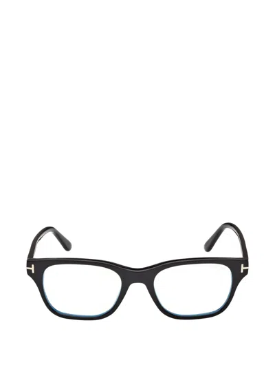 Tom Ford Square-frame Glasses In Black