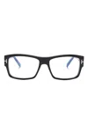Tom Ford Square Frame Glasses Glasses In Black