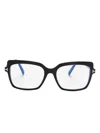 Tom Ford Square-frame Glasses In Black