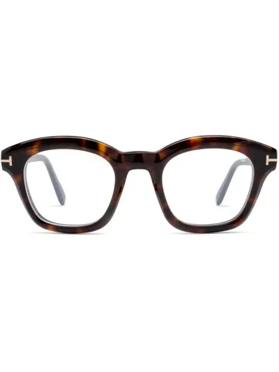 Tom Ford Square-frame Glasses In Brown