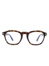 Tom Ford Square-frame Glasses In Brown
