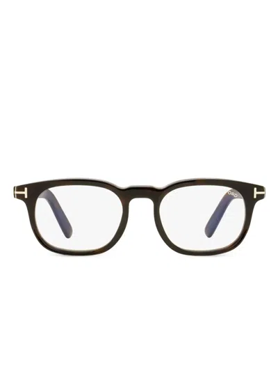 Tom Ford Eyewear Round-frame Glasses In Black