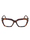 Tom Ford Square-frame Glasses In Brown
