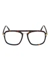 Tom Ford Geometric Frame Plain Mirror In Brown