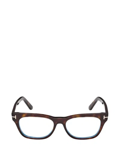Tom Ford Square-frame Glasses In Brown