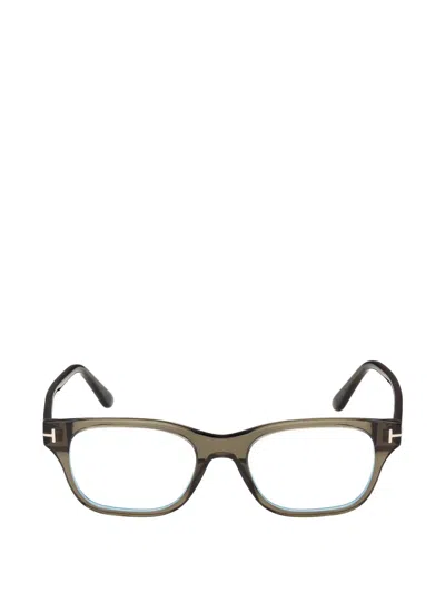 Tom Ford Square-frame Glasses In Brown