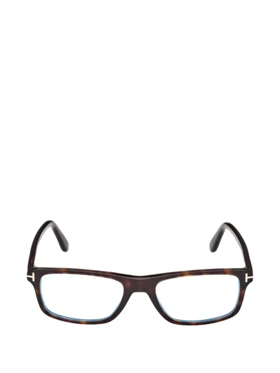 Tom Ford Square-frame Glasses In Brown