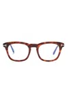 Tom Ford Square-frame Glasses In Brown