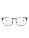 Tom Ford Square-frame Glasses In Brown