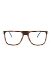 Tom Ford Square-frame Glasses In Brown