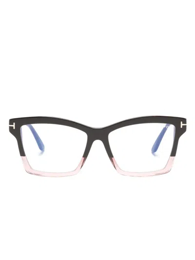Tom Ford Square-frame Glasses In Brown