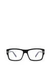 Tom Ford Square Frame Glasses Glasses In 001 Nero Lucido