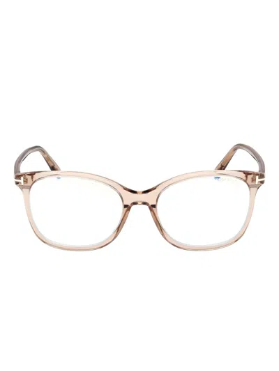 Tom Ford Square-frame Glasses In Gold
