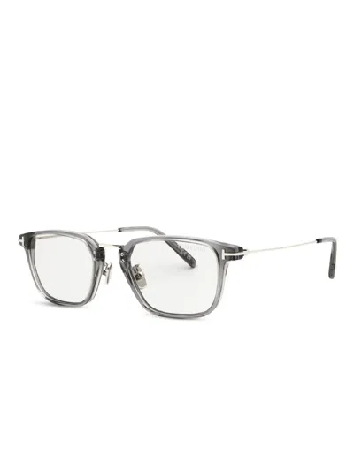 Tom Ford Square-frame Glasses In Gray