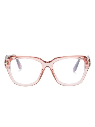 Tom Ford Square-frame Glasses In Pink