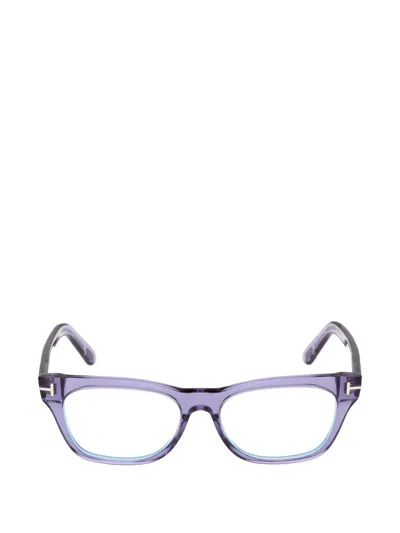 Tom Ford Square-frame Glasses In Purple
