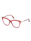 Tom Ford Square-frame Glasses In Red