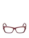 Tom Ford 54mm Butterfly Optical Glasses In Red