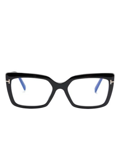 Tom Ford Brille Mit Eckigem Gestell In Schwarz