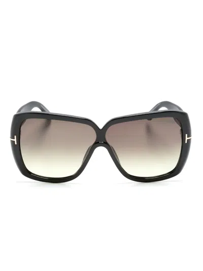 Tom Ford Square-frame Gradient Sunglasses In Black