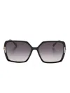 Tom Ford Square-frame Gradient Sunglasses In Black