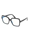Tom Ford Square-frame Optical Glasses In Black