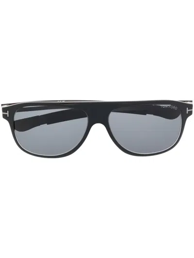 Tom Ford Square-frame Straight Sunglasses In Black