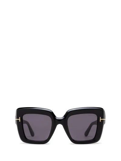 Tom Ford Square Frame Sunglasses In 01b