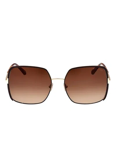 Tom Ford Square-frame Sunglasses In Brown